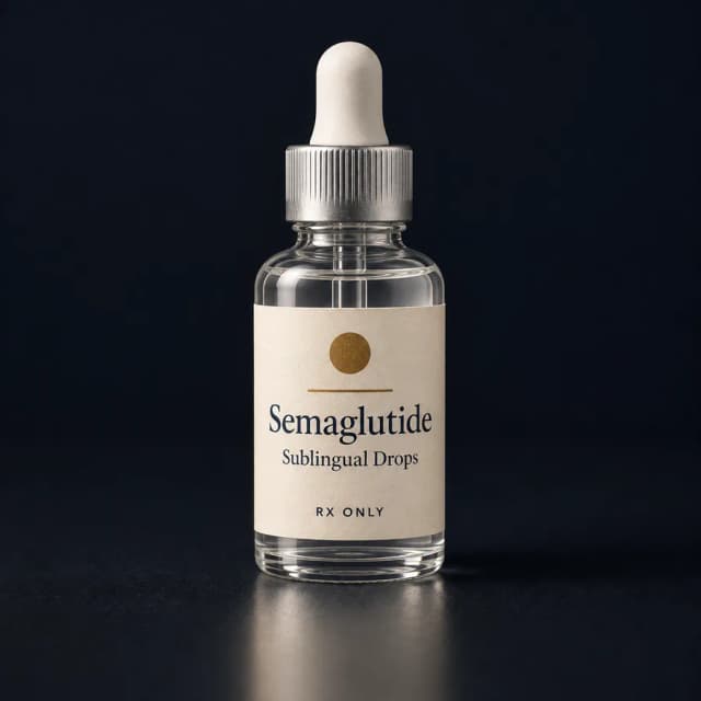 Sublingual semaglutide drops